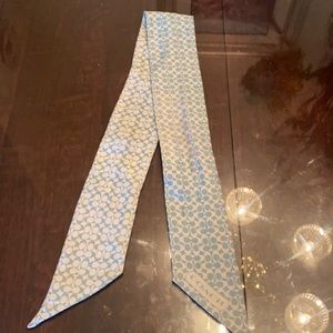 Coach 100% silk scarf